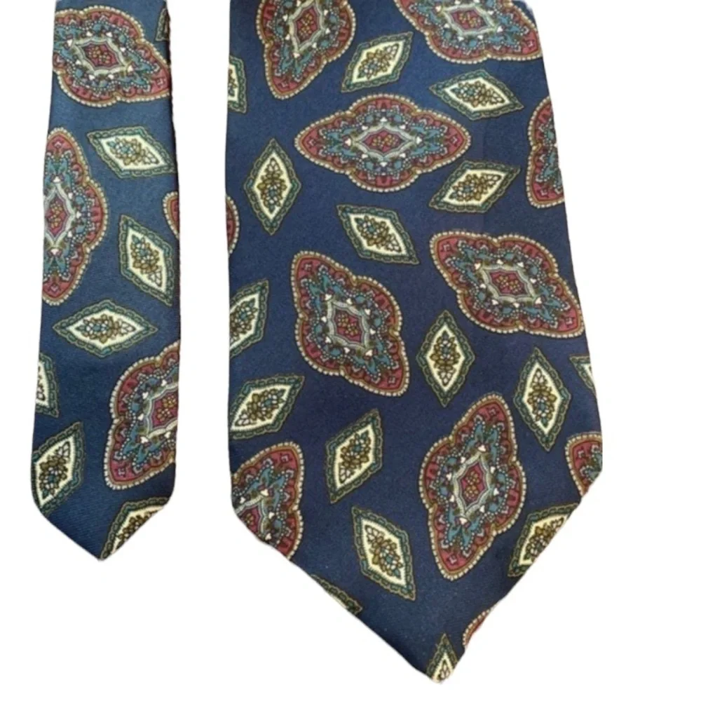 Oscar de la Renta vintage men's 100% silk necktie